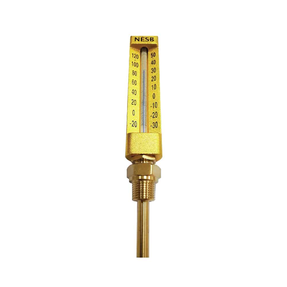 Brass Glass Tube Thermometer